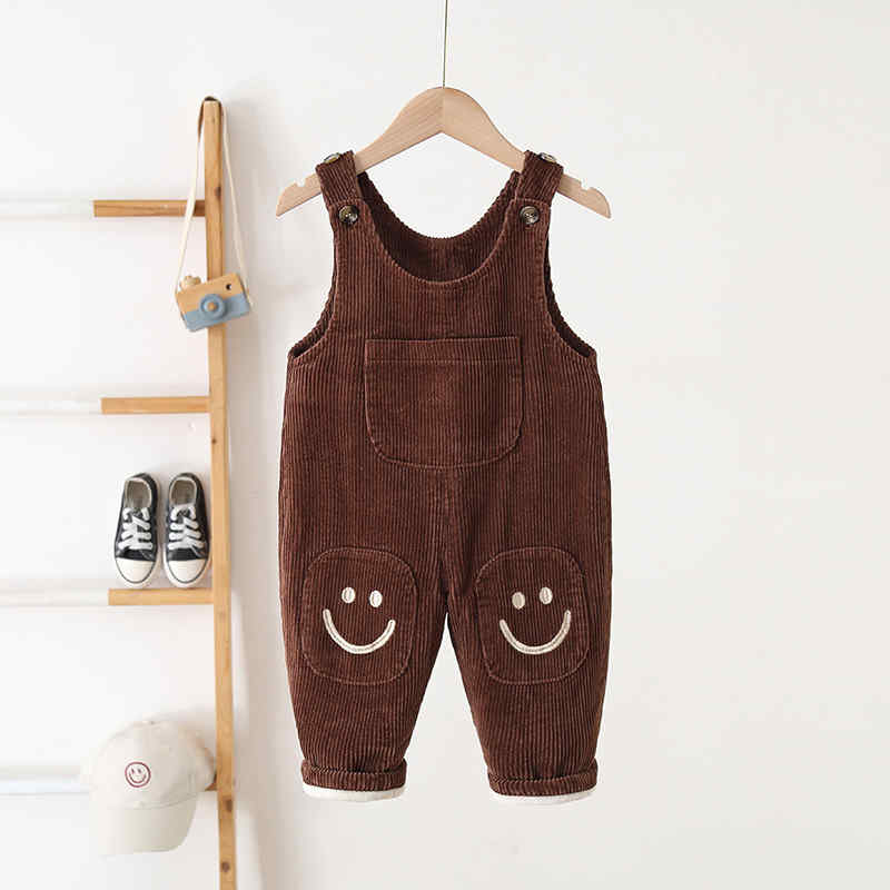 Smiley Face Children's Corduroy Jumpsuit