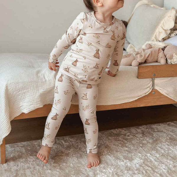 Bunny Print Home Wear Two Piece Set