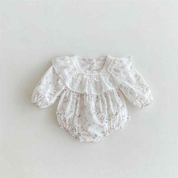 Baby Lace Lapel Jumpsuit