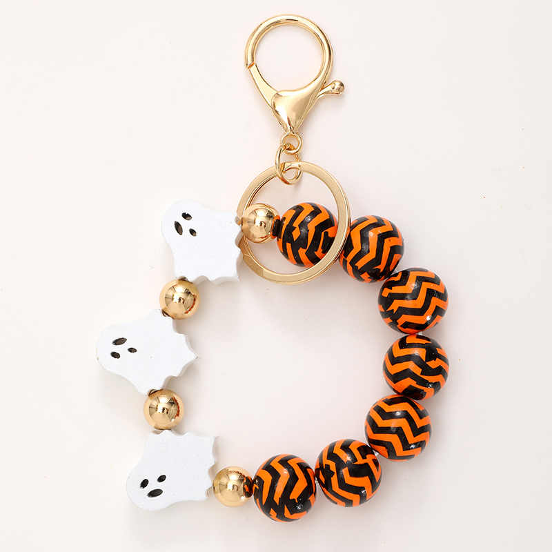 Halloween Pumpkin Bracelet Keychain Bracelet