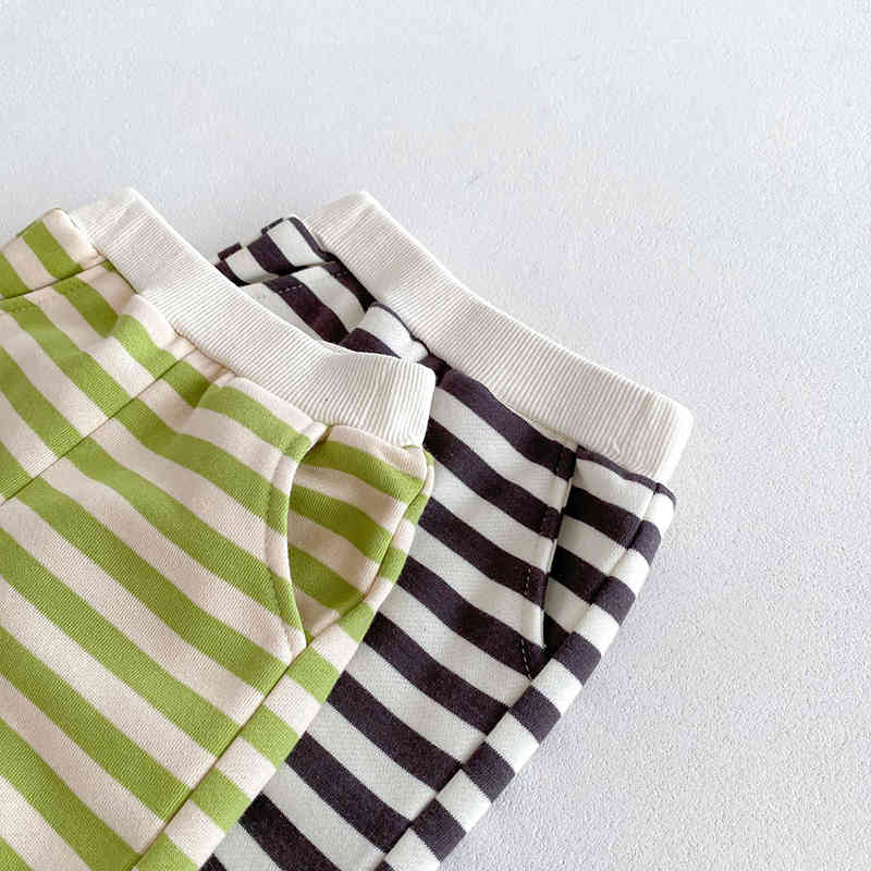 Striped Long-sleeved Kids Suit