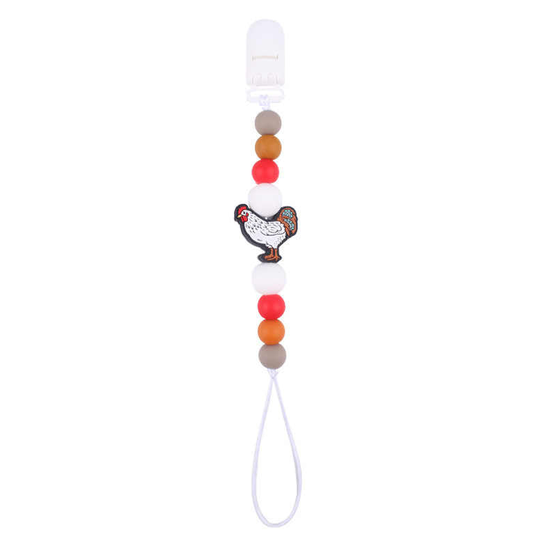 Baby Cartoon Rooster Series Pacifier Chain