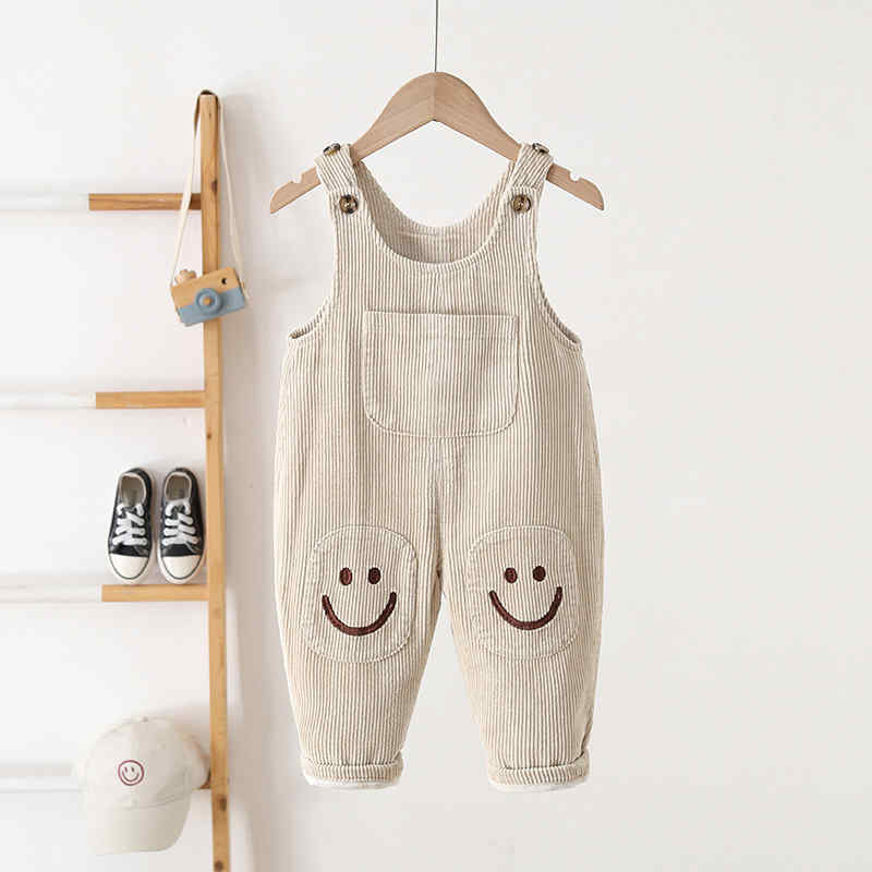 Smiley Face Children's Corduroy Jumpsuit