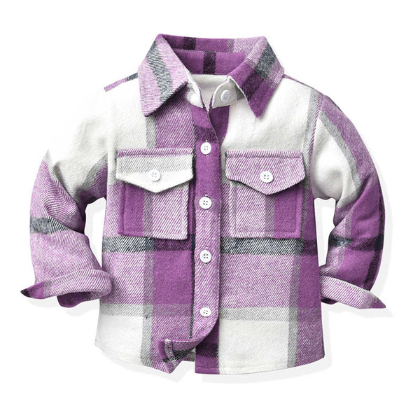 Kids Shirt-Plaid Outwear