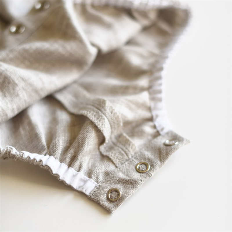 Linen Baby Onesie Crawl Suit