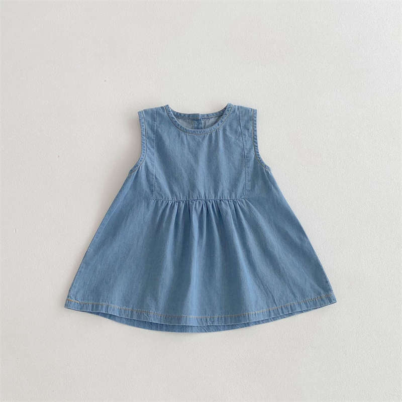 Baby Denim Dress Soft Denim Crawl Suit