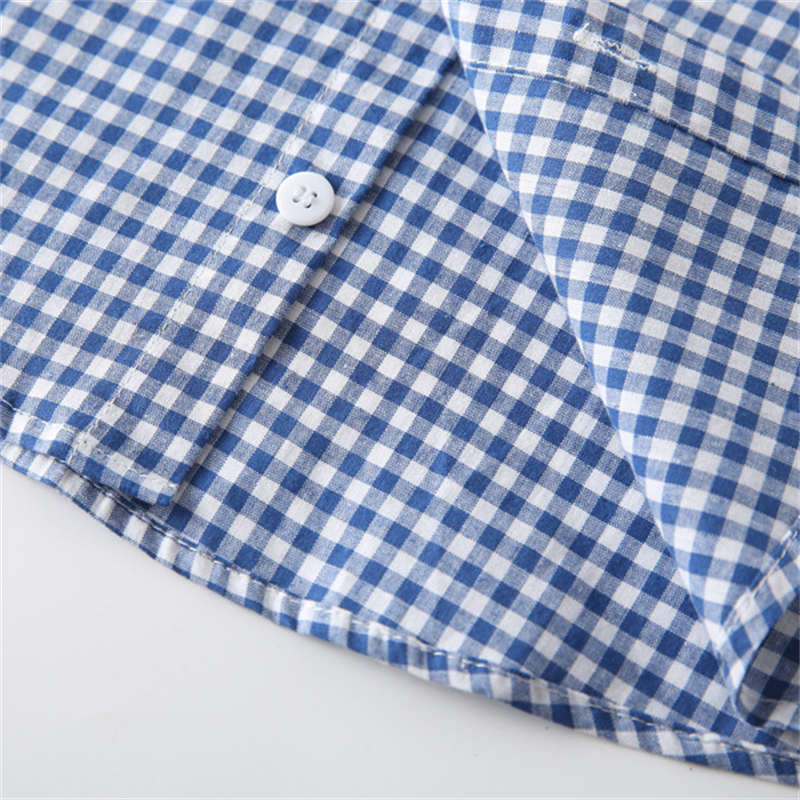 Plaid Short-sleeved Shirt for Kids