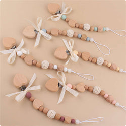 New Style Infant Handmade Bow Pacifier Chain