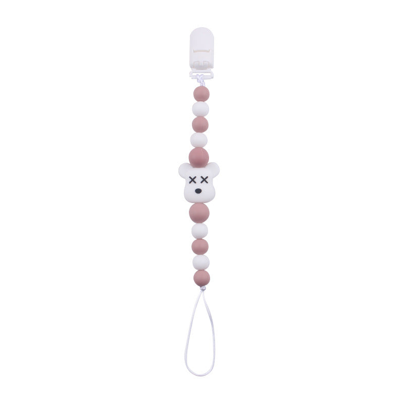 Cartoon Violent Bear Silicone Pacifier Chain