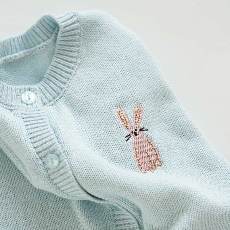 Light Blue Boys and Girls Sweater Coat