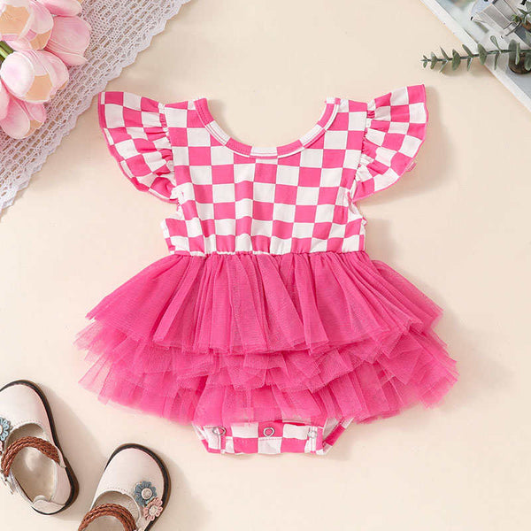 Small Flying Sleeve Puffy Dress