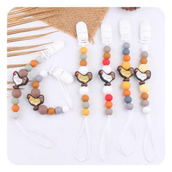 Baby Cartoon Rooster Series Pacifier Chain