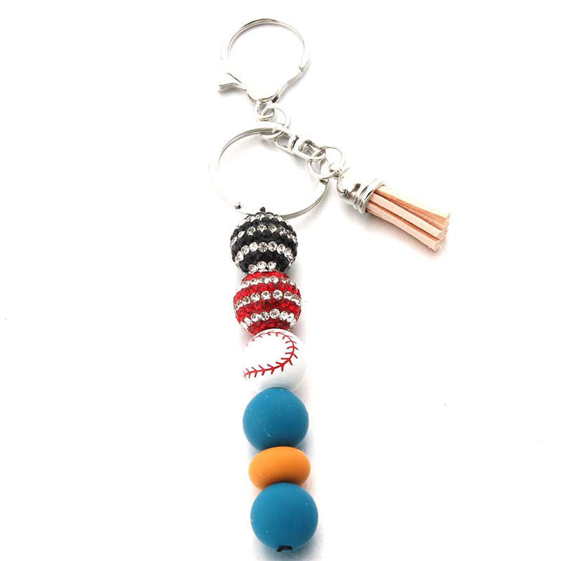 Baseball Keychain Football Game Pendant