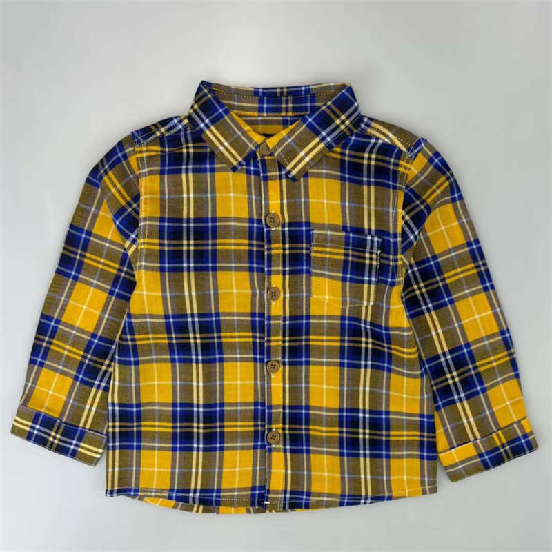 Plaid Long-sleeved Shirt for Kids