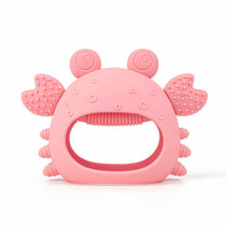 Crab Shape Infant Silicone Teether Chew Toy