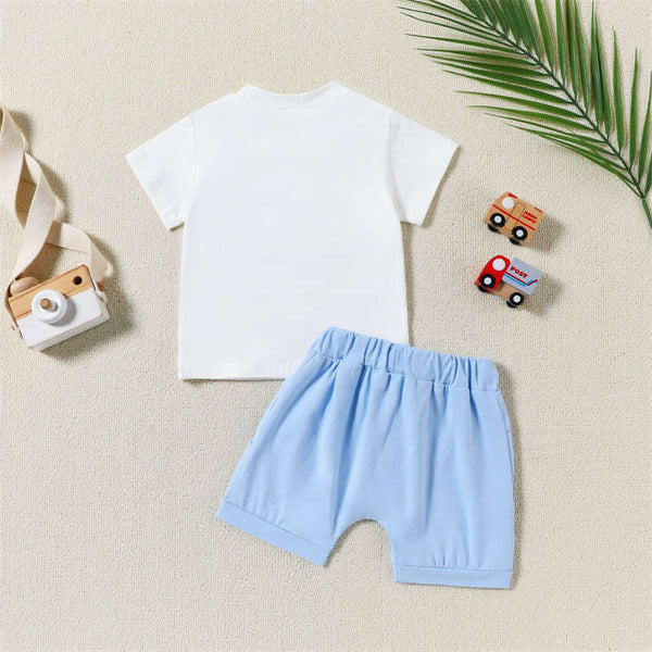 Casual T-shirt Set MAMA'S BOY Two-piece Suit