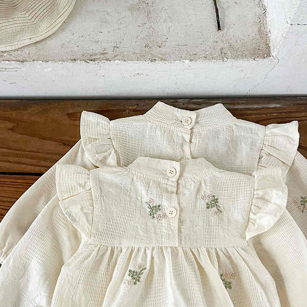 Small Flower Embroidery Baby Girl Skirt