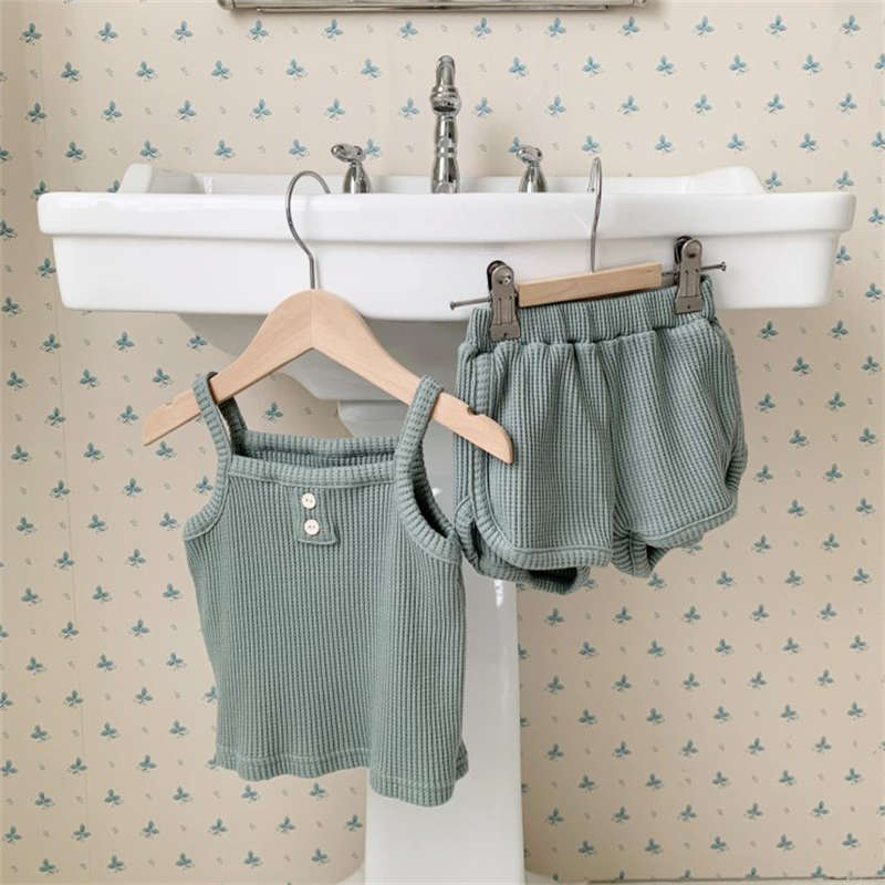 Boys' Suspender Suit Shorts Two Pieces