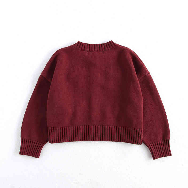 Red Bow Children's Sweater