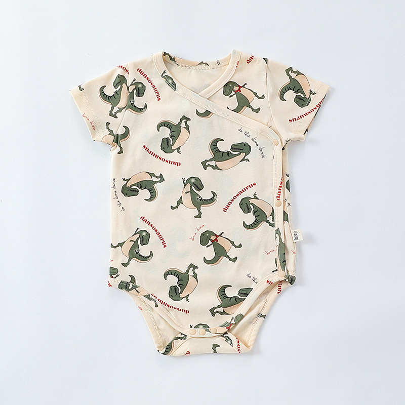 Cherry Dinosaur Animal Short Sleeve Romper Suit