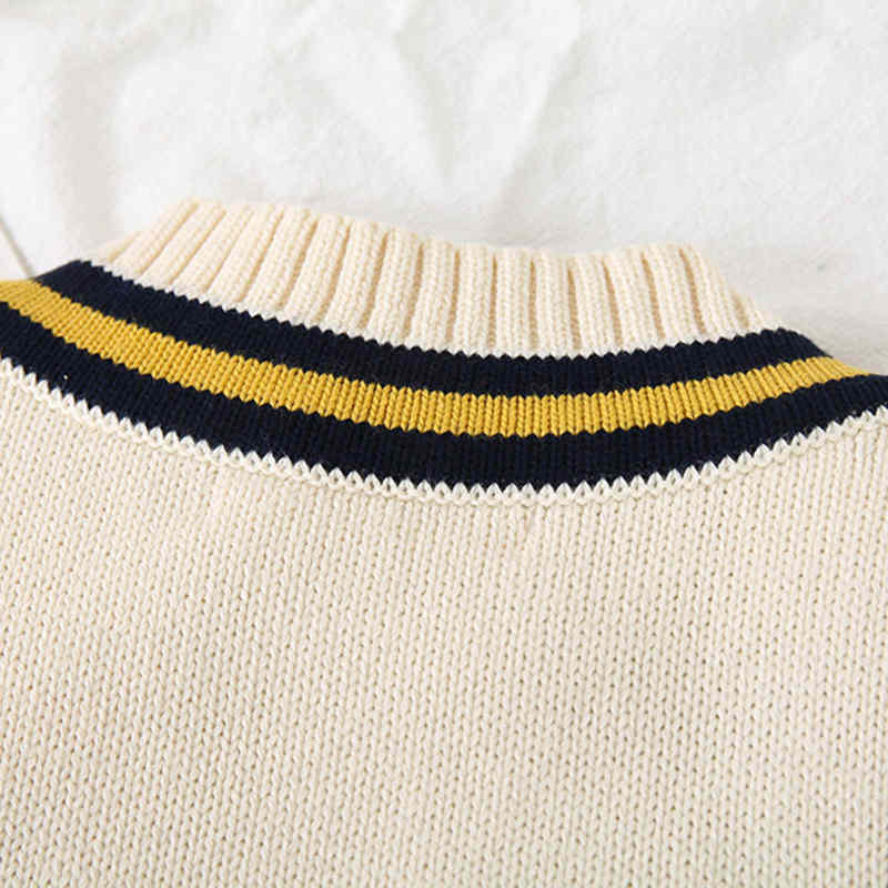 V-neck Children's Knitted Vest Sweater