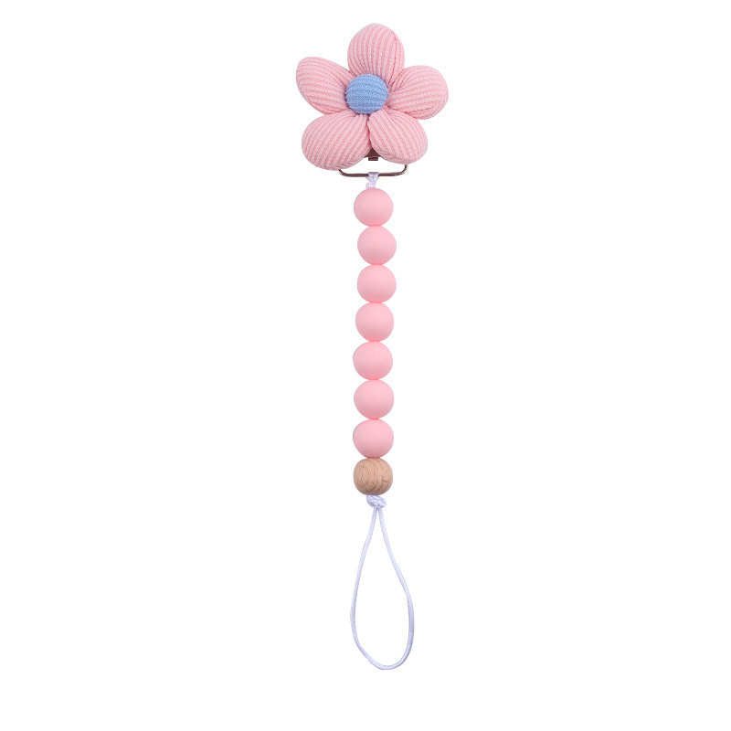 Flower Beaded Pacifier Chain