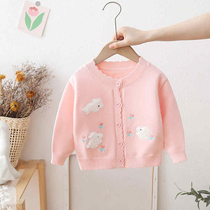 Bunny Cartoon Girls Sweater