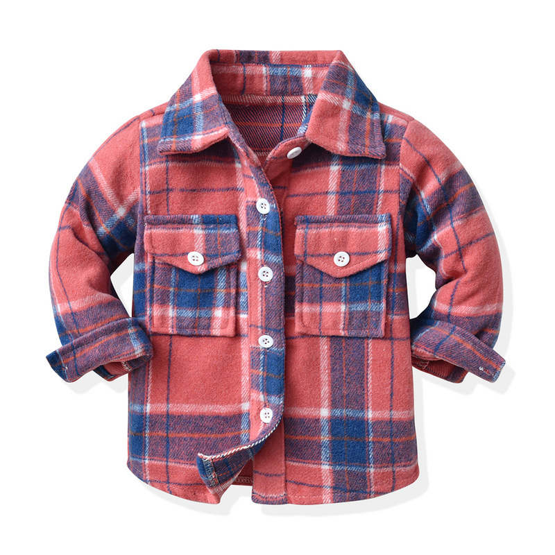 Kids Shirt-Plaid Outwear