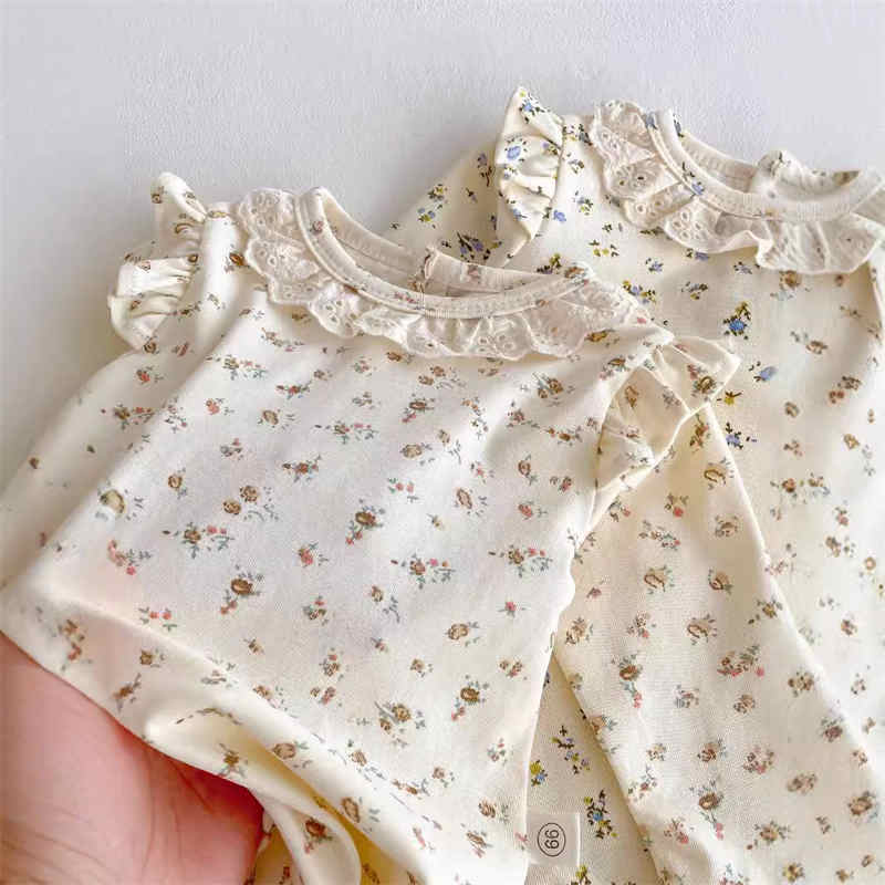 Baby Floral Long-sleeved Romper