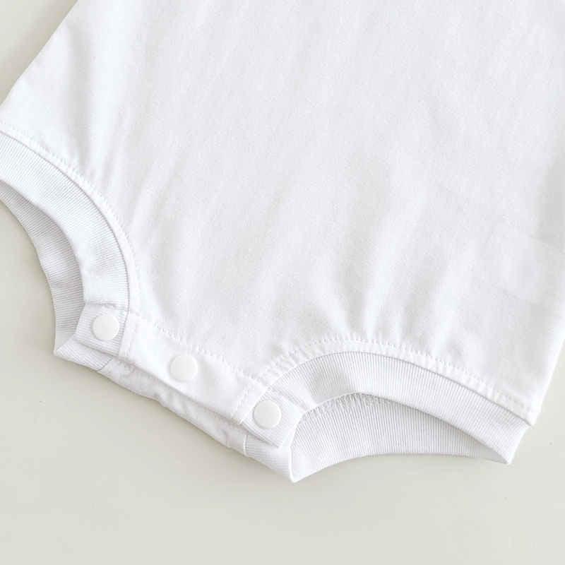 White Heart Embroidered Newborn Bodysuit