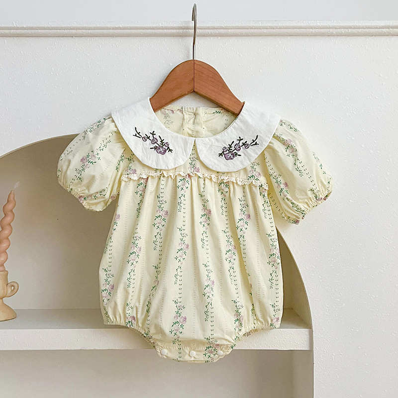 Embroidered Baby Romper