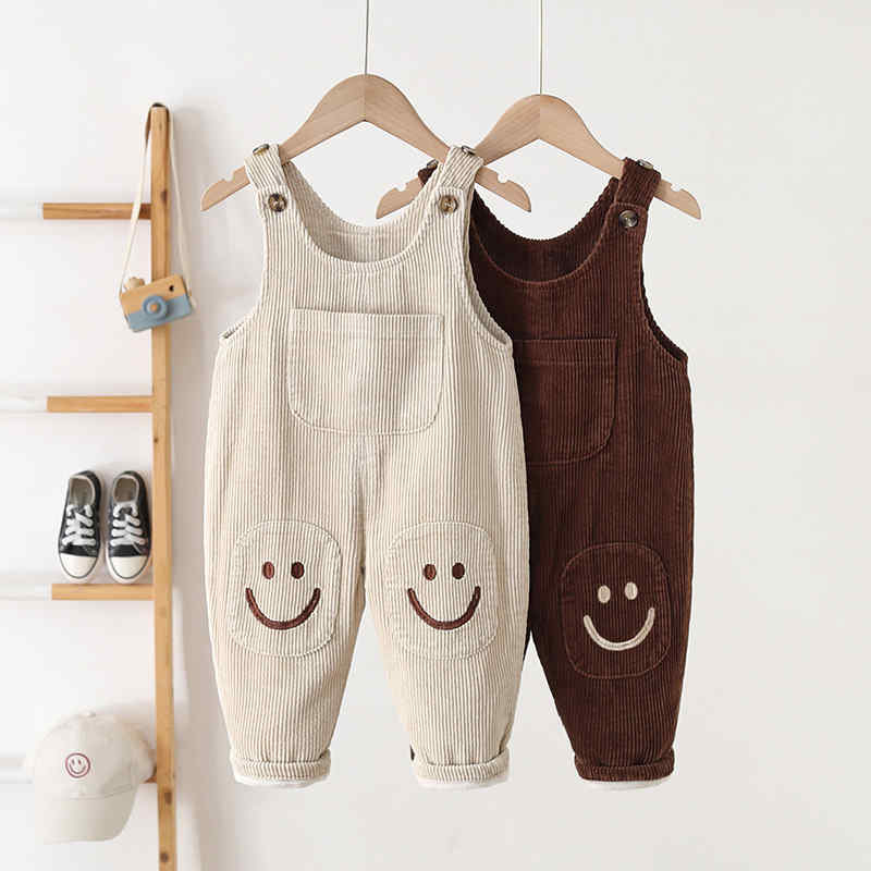 Smiley Face Children's Corduroy Jumpsuit