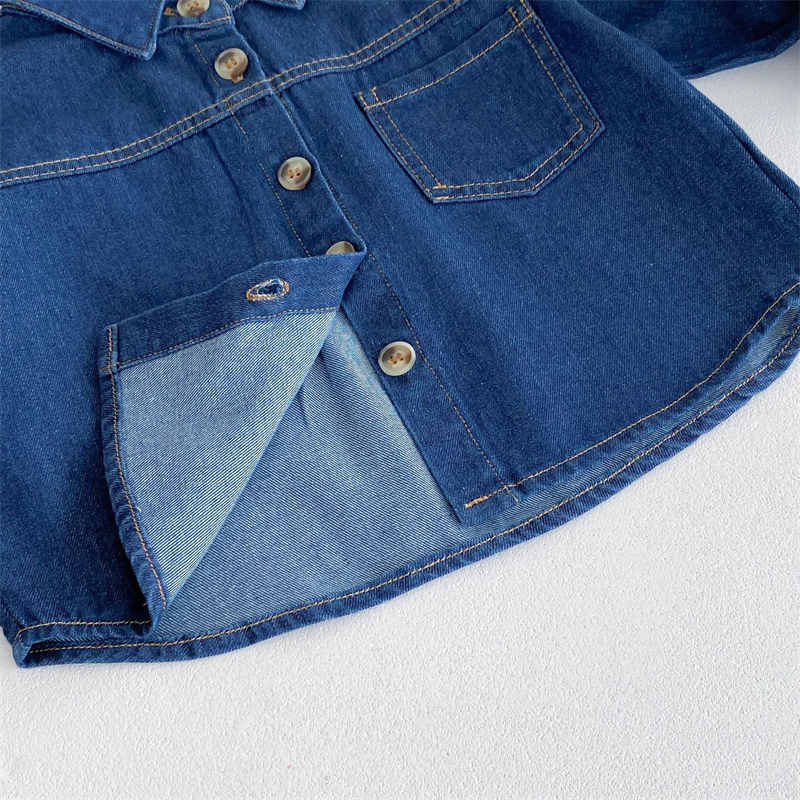 Boys and Girls Denim Jacket Two Piece Set