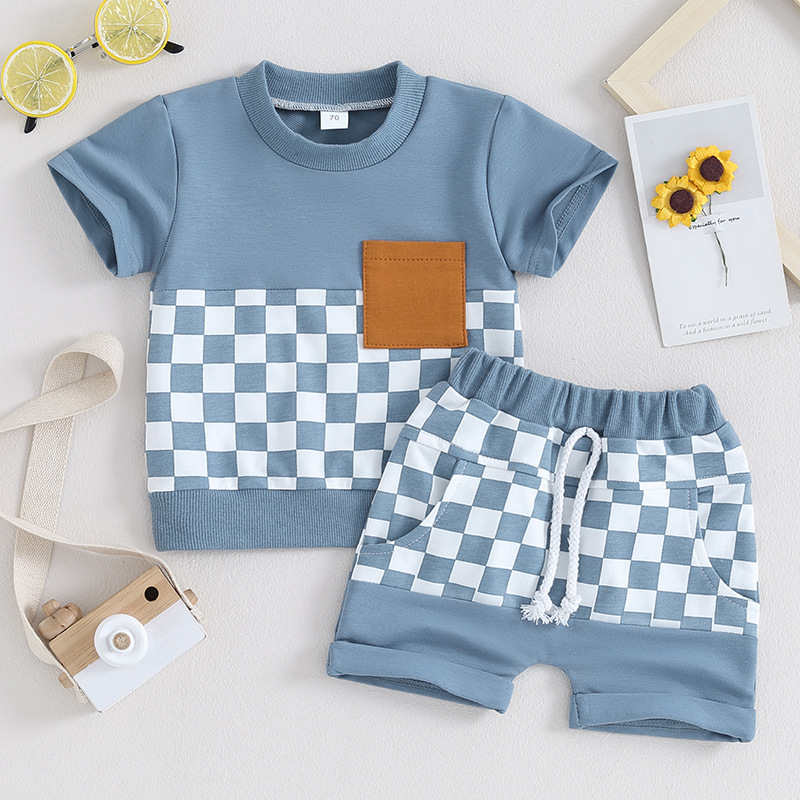 Checkered T-shirt Set