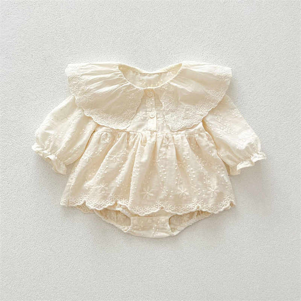 Embroidered Skirt Jumpsuit for Baby Girls