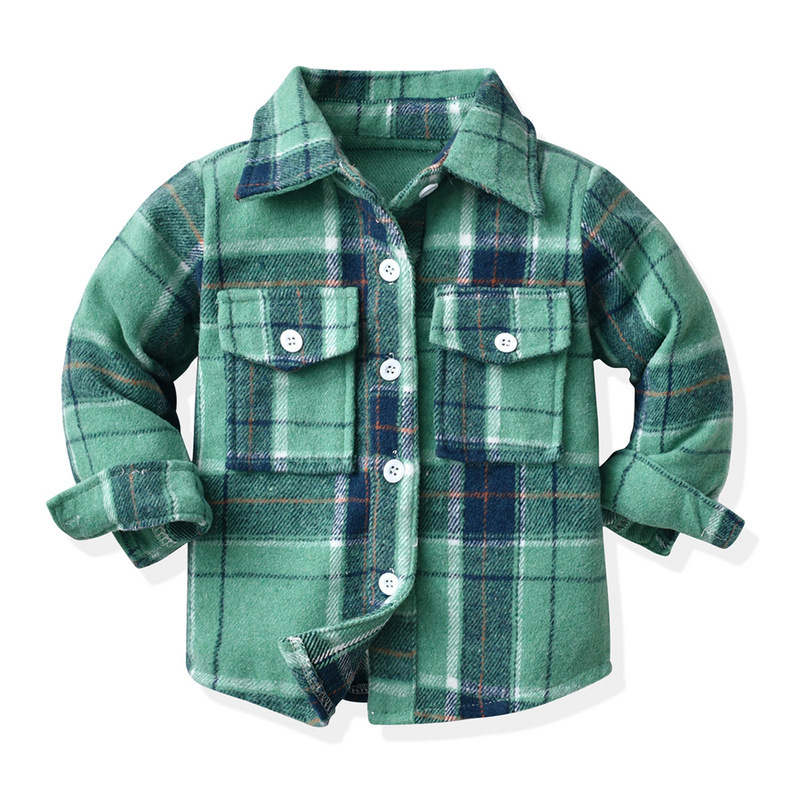 Kids Shirt-Plaid Outwear