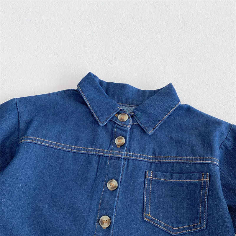 Boys and Girls Denim Jacket Two Piece Set