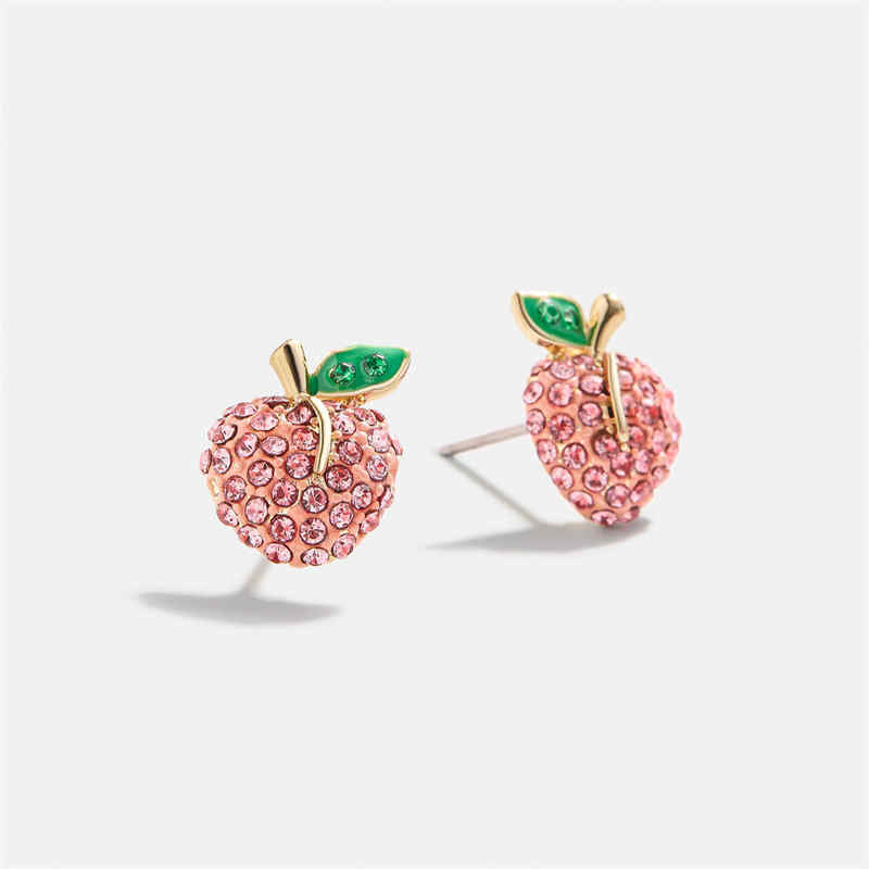 Flash Brick Fruit Stud Earrings - Watermelon Cherries