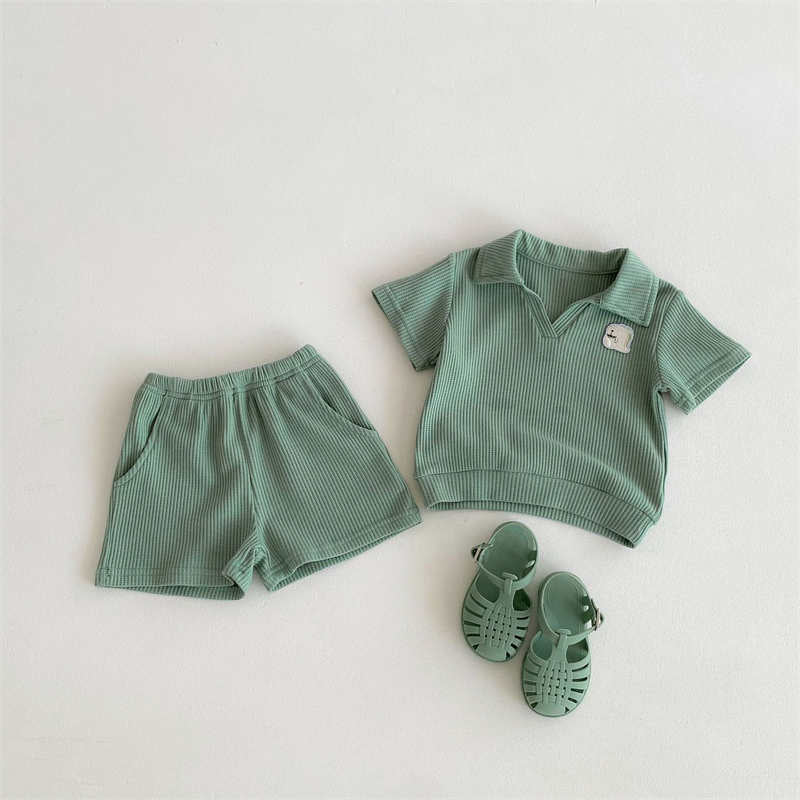 Short Sleeve Embroidered Two-piece Set