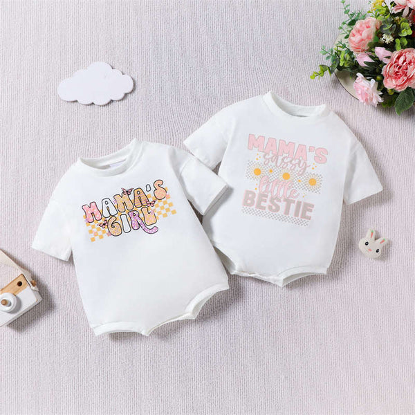 Baby Alphabet Flower Triangle Crawling Suit