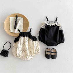 Baby Lace Polka Dot Romper