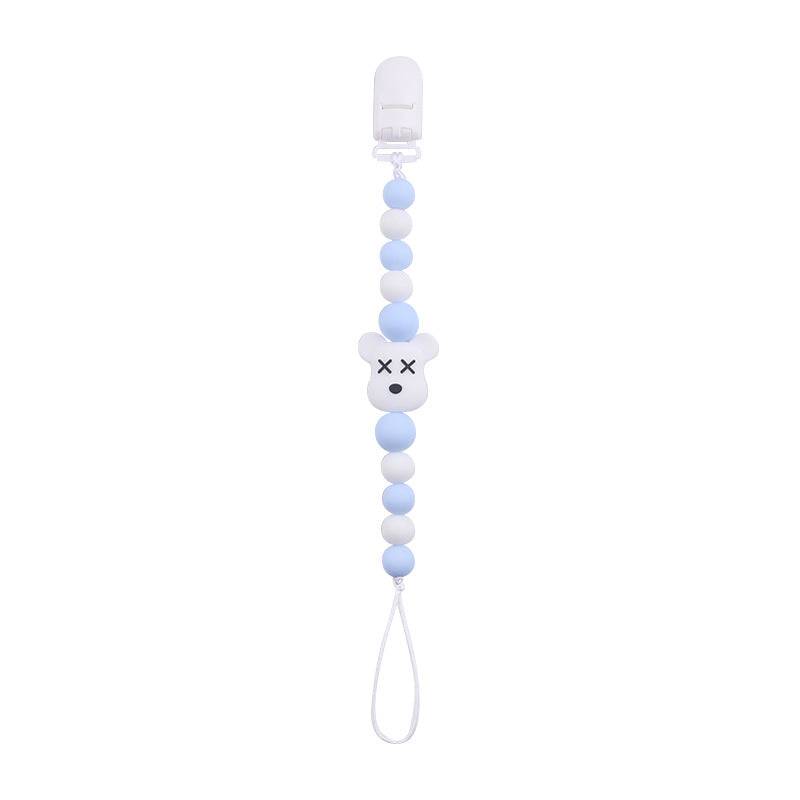 Cartoon Violent Bear Silicone Pacifier Chain