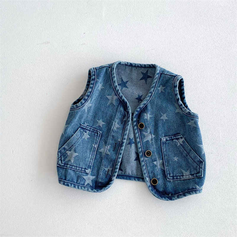 Denim All-match Retro Vest