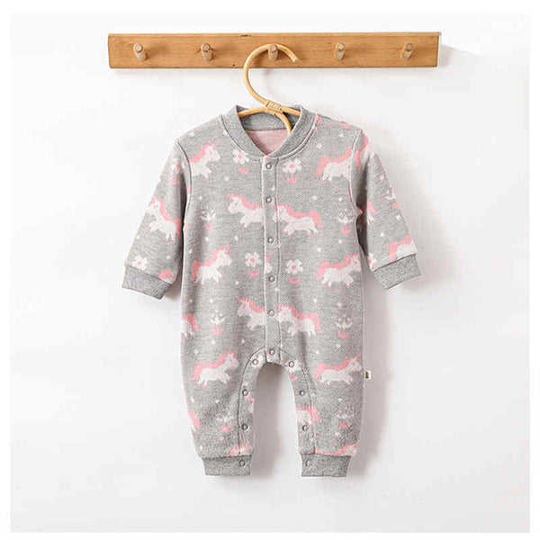 Baby Jacquard Bunny Unicorn Bodysuit