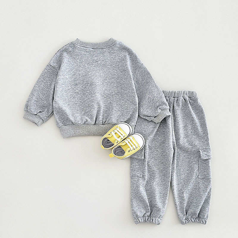 Round Neck Sweatshirt Long Sleeve Suit