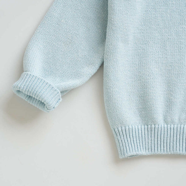 Light Blue Boys and Girls Sweater Coat