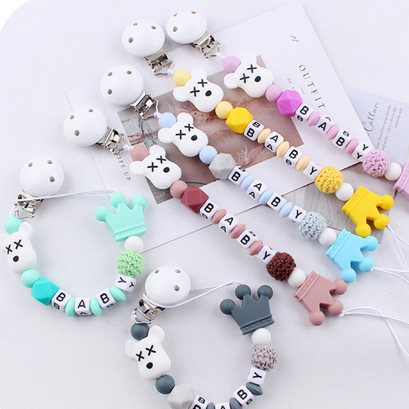 Violent Bear Teether Pacifier Chain Anti-drop Chain