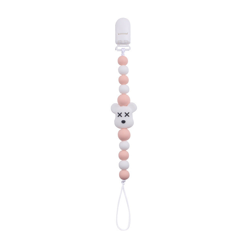 Cartoon Violent Bear Silicone Pacifier Chain