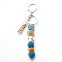 Baseball Keychain Football Game Pendant