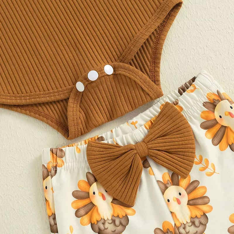 Baby Long Sleeve Romper and Pants Set